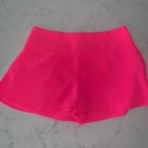 Neon pink skort